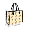Cute Cartoon Fruit Tote Bag Casual Large Capacity Reusable Shopping Handbag for Daily Outdoor Use