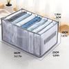 3pcs Premium Fabric Wardrobe Storage Boxes - with Handles, Foldable Drawer Organizer, Transparent Mesh Design, Space-Saving Clothing Storage System