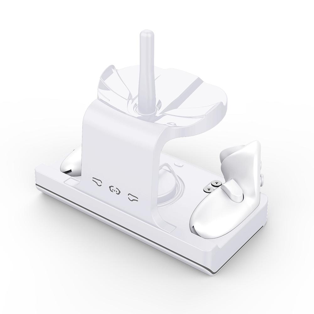 RGB Charging Station VR Headset Display Stand With LED Indicator Controller Handle Batteries Compatible For Meta Quest 3 Headset Controllers