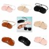 Halter Sunglasses Storage Clip Solid Color Eyeglasses Case Glasses Storage Bag  Sunglasses Pouch