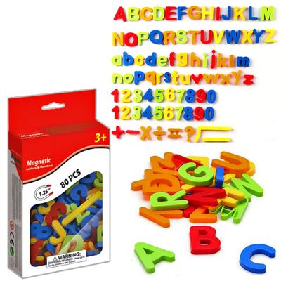 Magnetisches Alphabet Magnete Buchstaben Zahlen Symbole Spielzeug Set ABC 123 Kühlschrank Kunststoff Spielzeug Früh