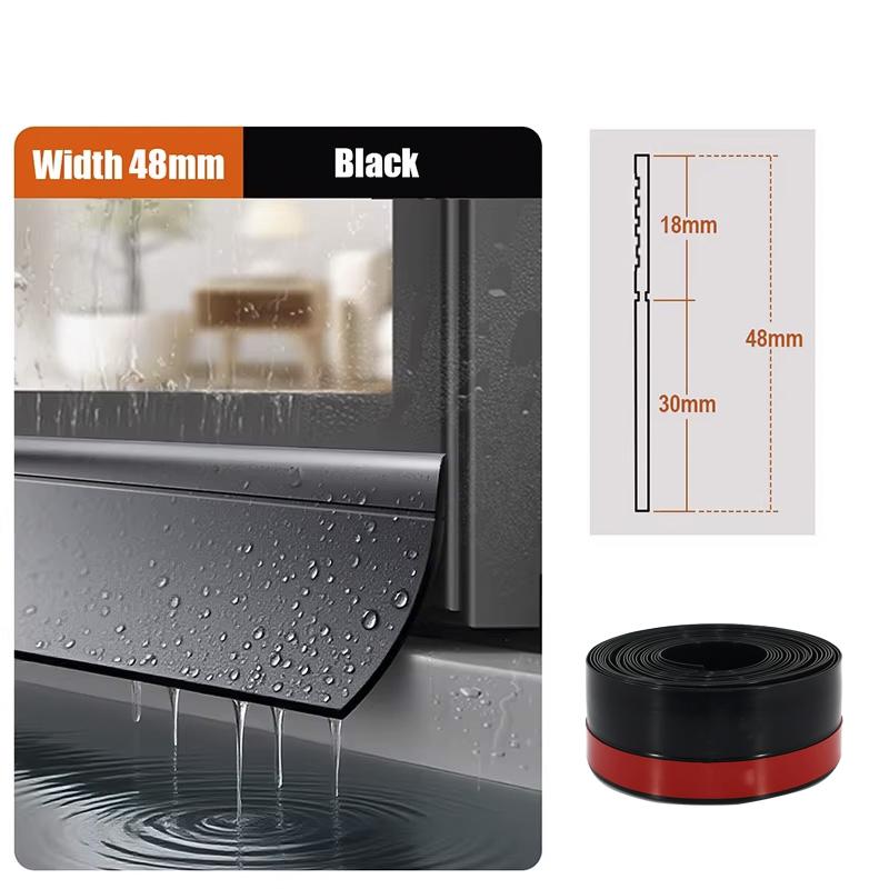 Window waterproof baffle rainproof backflow sealing strip balcony sill water guide bar house leakage maintenance adhesive strip