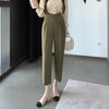 2025 Spring/Summer Women's High Waist Harem Pants – Casual Straight-Leg Cigarette Style