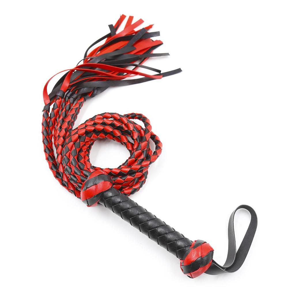 Whip BDSM Sex Toys Flap Butt Twist Braid 62+16cm PU Couple Game Props Bondage Cosplay