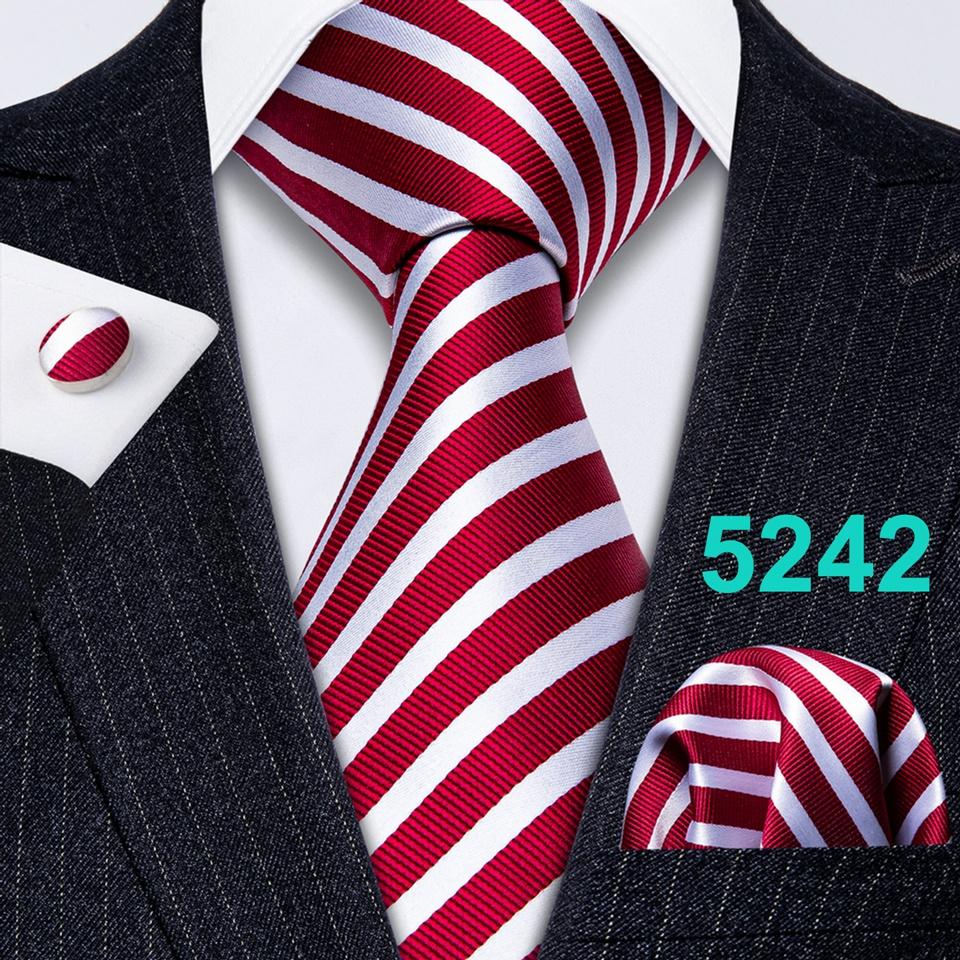 

Дизайнерский галстук Barry.Wang для мужчин, однотонный галстук с цветочным принтом пейсли, носовой платок, запонки для свиданий, свадебный подарочный набор N-5242