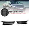 2PCS Front Driving Fog Light Cover Fit VW Passat 2012-2015 Black/Chrome