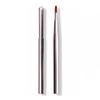 Double-Ended Retractable Lip Brush with Cap - Portable, Colorful Metal Design for Makeup Artists