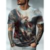 New Demon Angel 3D Print T-Shirts Men Women Summer Round Neck Short Sleeve
