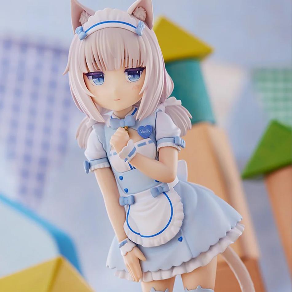 18cm NEKOPARA Anime Figure Kawaii Girl Chocola Action Figure Cute Maid Vanilla Figurine PVC Collection Model Doll Toys Gifts