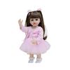 Lifelike Reborn Baby Doll Toys Realistic Full Silicone Baby Bebe Vinyl 55CM Newborn Girl Doll Princess Toddler Toy Gift