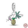Fruit Food Charms Plata De Leyoriginal Strawberry Avocado Dessert Cake Charm Beads For Women Bracelet Accessory Diy Jewelry