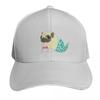 Mermaid Pug Baseball Cap Fishing Caps Unisex Dad Hat Hard Hat Sun Caps Hats Women Unisexs