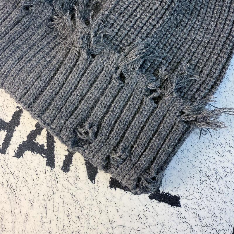Unisex Streetwear Hats Knit Winter Beanie Hats Hip Hop Street Style Checked Beanie Hats