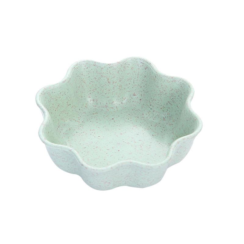 Piatto Condimento Cucina Domestica Paglia di Grano Foglie Plastica Rotondo Piatto Sottaceti Stoviglie Piatto Sottaceti Snack