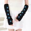 Arm Warmers for Y2K Women Wrist Hand Warmers Knitted Fingerless Mittens Thumb Hole Gloves Goth Punk Gyaru Accessories