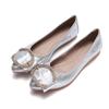 Rhinestone Soft-soled Women's Shoes, Which Can Be Rolled and Easily Carried, Ballet Flat Shoes