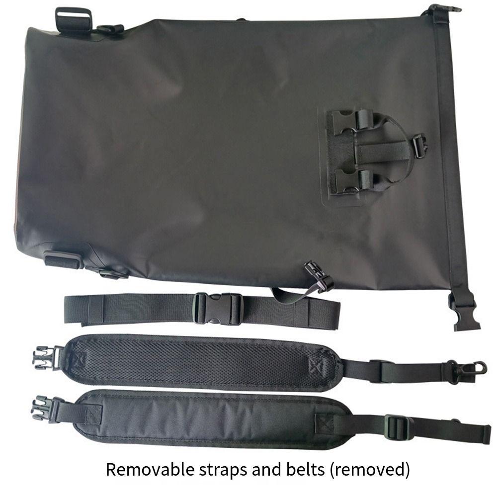 Large Capacity Waterproof Backpack Foldable Durable Multifunctional Storage Pack Impermeable Roll Top Closure Sports Bag