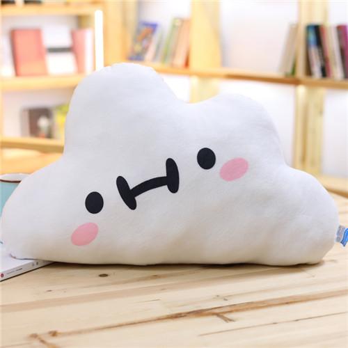 1pc 55x30cm Kawaii Soft Colorful Clouds Plush Pillow For Children Kids Room Decoration Stuffed Sofa 