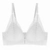 Lace Front Button Bralette Women's Underwear Sexy Backless Bra Without Bones Push Up Bra Triangle Thin Lingerie