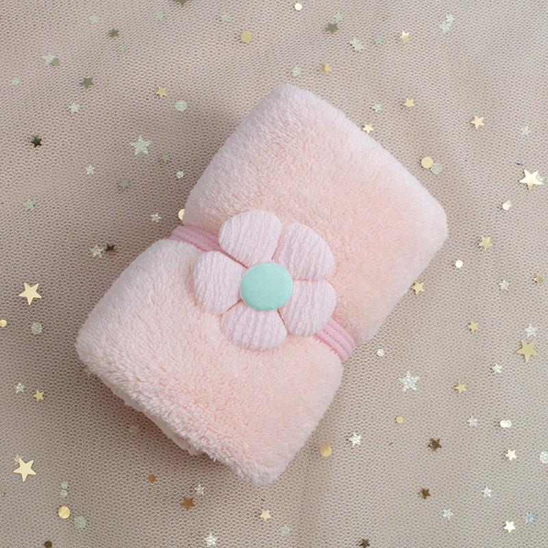 Sunflower Coral Fleece Towel - Wedding & Celebration Gift 30*40cm розовый