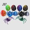 Fun Ritual Surprise Toys 3D Printed Articulated Skeleton Spider with Hollow Egg, Movable Joint Nighttime Scavenger Hunt Props Figurine, Halloween