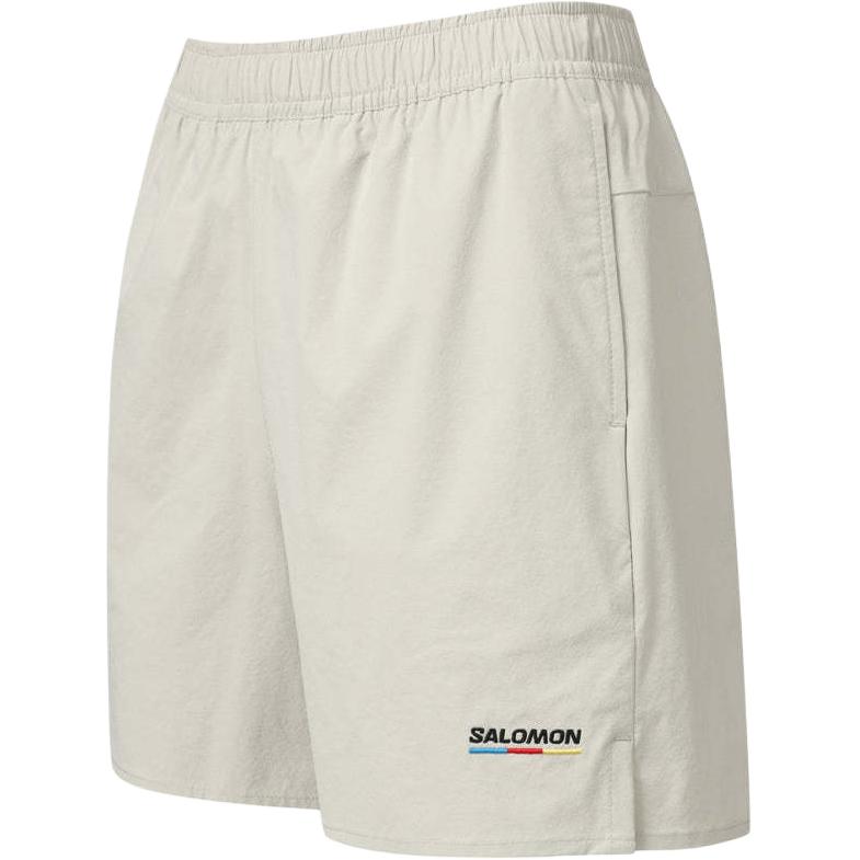 Salomon Blast Race Flag Stylish Comfortable Versatile Three-Quarter Casual Shorts Unisex shorts Warm-Gray C28223