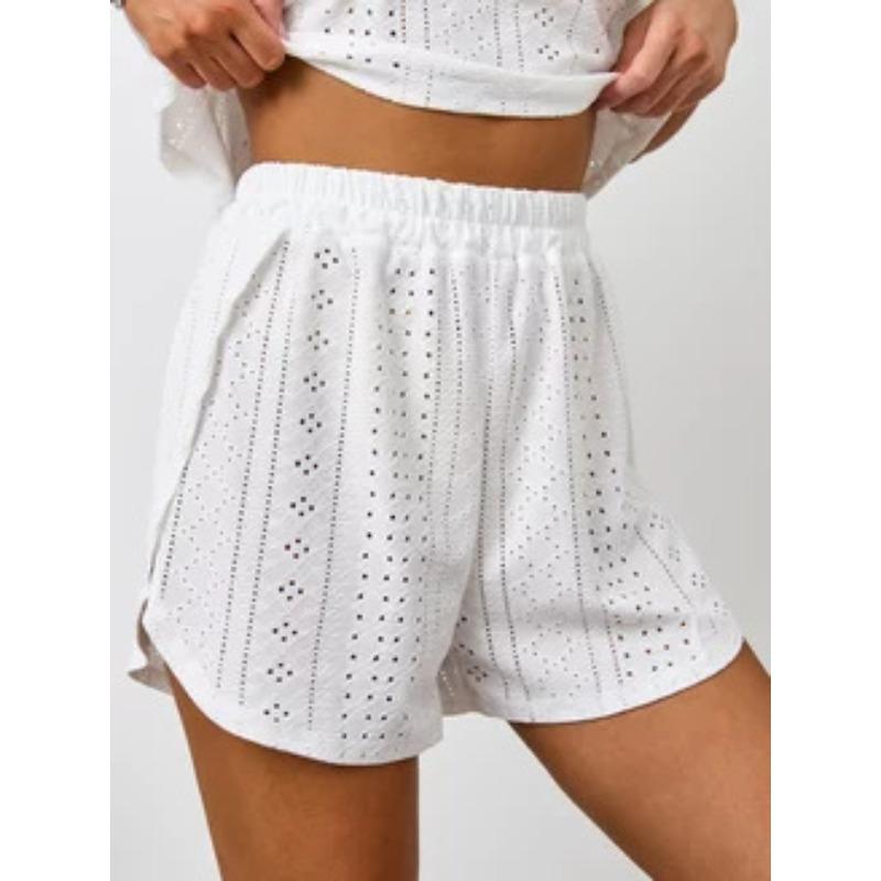 European and American Cross-border Spring/summer New Women's Top + Shorts Two-piece Set