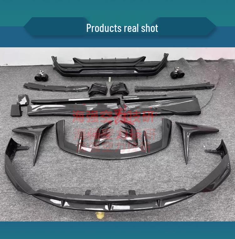 TRD Carbon Fiber Kit: Front Lip, Rear Lip, Side Skirts, Roof Spoiler for 2023 Lexus RX350h, 500h, 450h