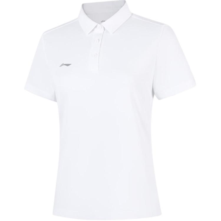 

Li-Ning Breathable Versatile Solid Color Soft Comfortable Casual Short Sleeve Polo Shirt Women tops APLV028-12 S