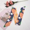 Spring/Summer Fruit Silk Scarf: Cute Headband, Ribbon Tie, Skinny Bag Tie, Souvenir Box Gift.