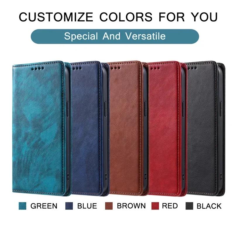 Leather Case For Samsung Galaxy A15 A25 A35 A55 A05S A14 A24 A34 A54 A13 A23 A33 A53 A73 A52 A12 A32 Wallet Magnetic Flip Cover