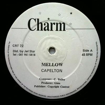 12inch Record CAPLETON - Mellow CRT72 Charm 199- UK Reggae, Ska & Dub Used