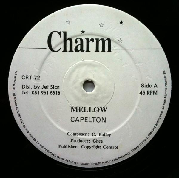 

12inch Record CAPLETON - Mellow CRT72 Charm 199- UK Reggae, Ska & Dub Used