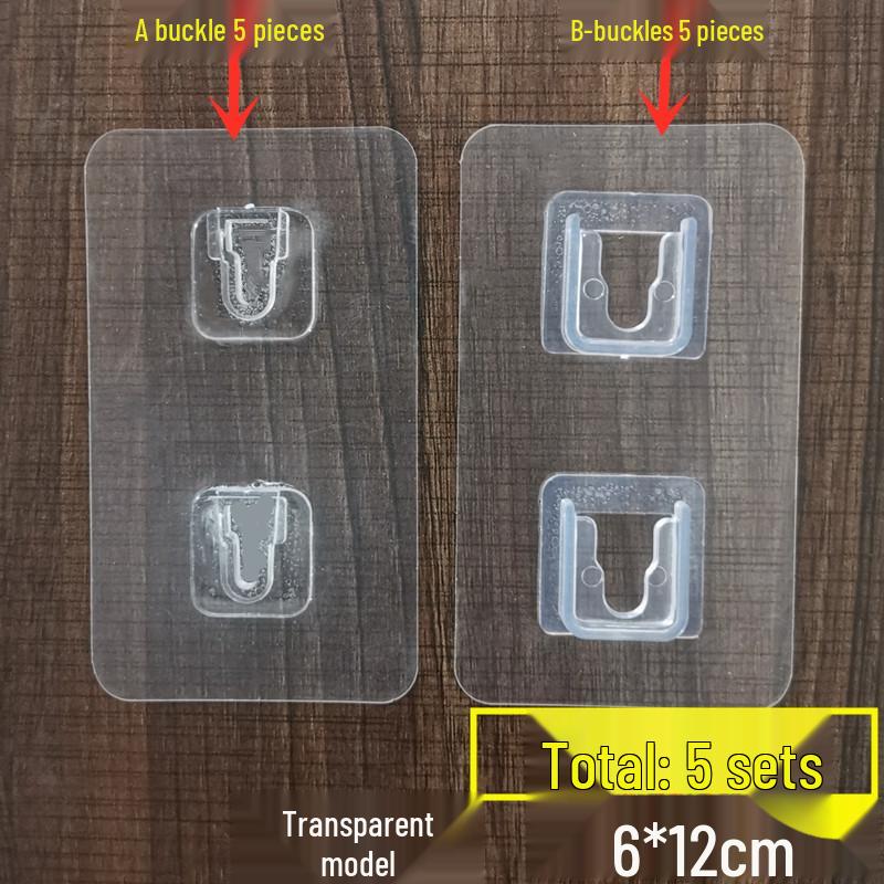 Wall-Mount Power Strip Holder: Strong Adhesive, No-Punch, Double-Sided Velcro Fastener for Routers and Sockets