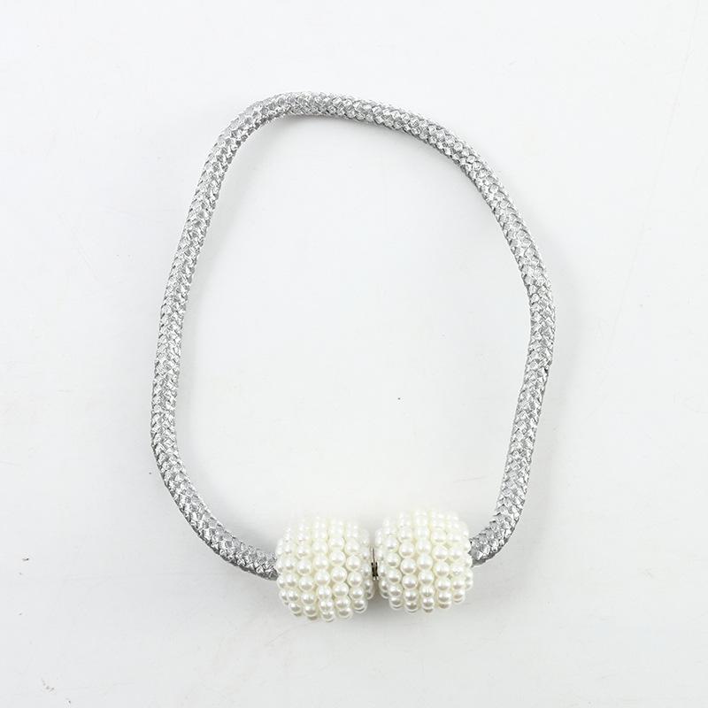 

Перламутрові магнітні штори з пряжками Сучасні віконні штори Магнітні кліпси-тримачі Затискачі Тримачі Пояс для штор Аксесуари Single list price сірий колір