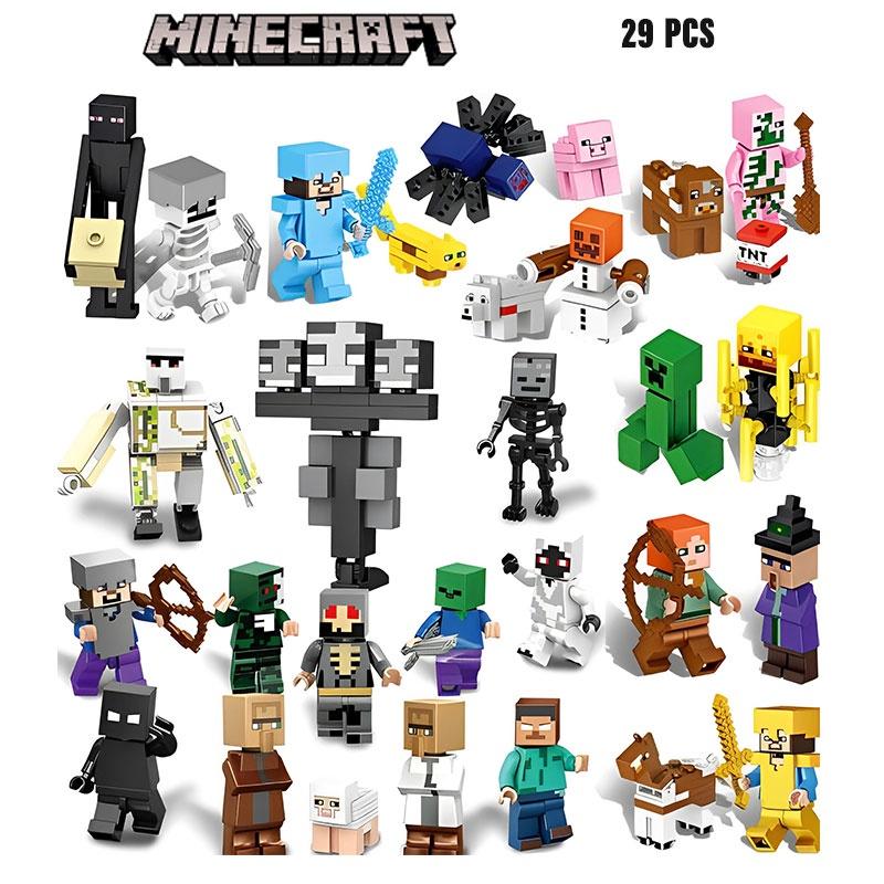 Interactive My World Building Blocks Small Parts 29pcs Plastic Material