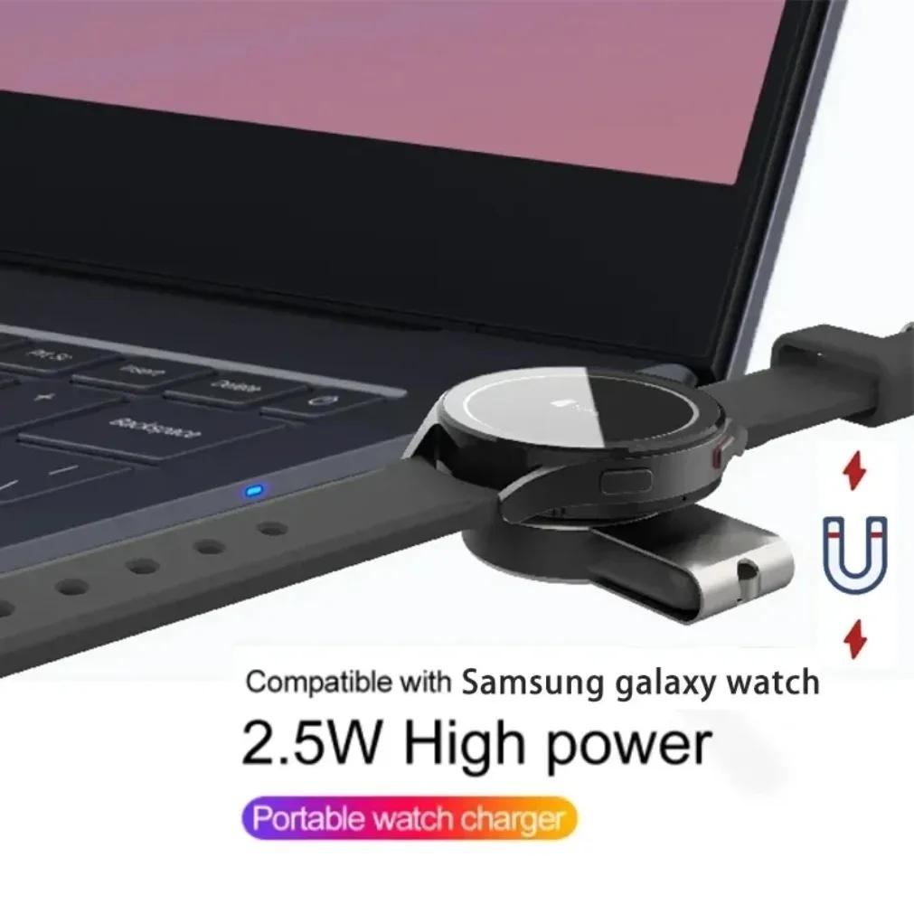 Magnetic Smart Watch Wireless Charger USB Type C For Apple Watch 10-2 SE or Samsung Galaxy Watch 7/6/5/4/3/2 Fast Charging Stand