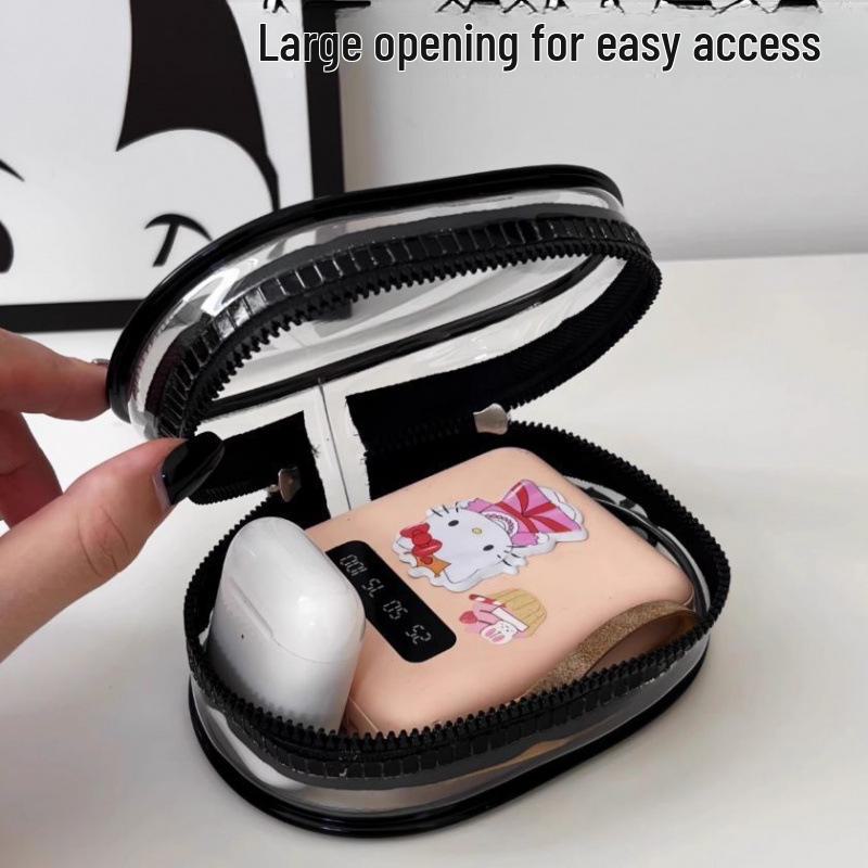 Portable Transparent Charging Cable & Earphone Storage Box