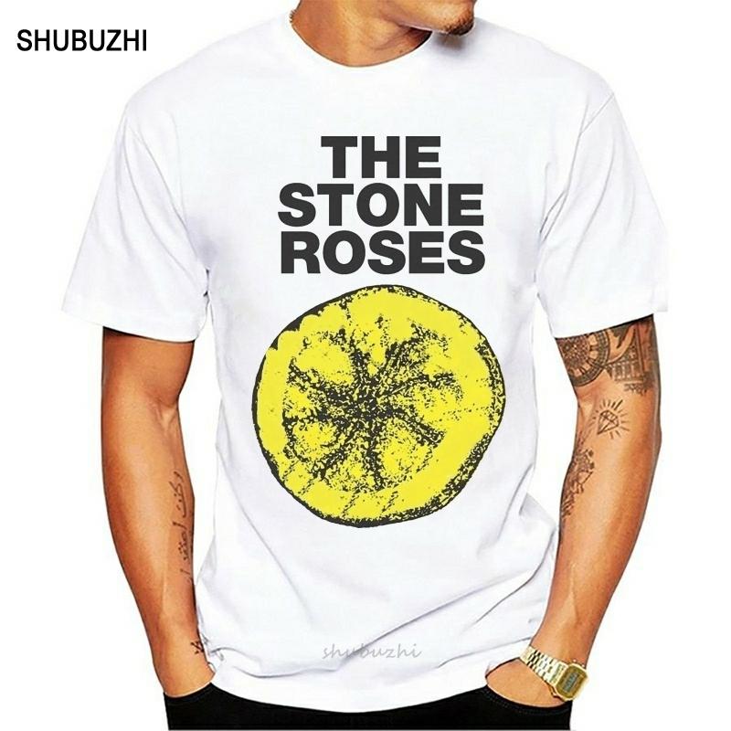 Print T Shirt Fashion Short Sleeve The Stone Roses Mens Lemon 1989 Tour T Shirt men cotton tshirt summer brand teeshirt
