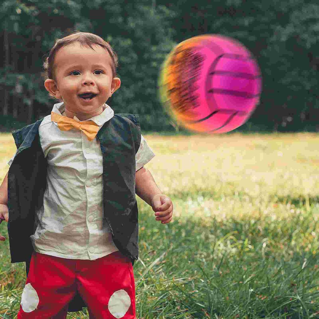 Tropical Beach Ball Outdoor Thickened Rainbow Pvc Volleyball Children's Inflatable Toy Indoor and Sports Equipment Bulk