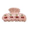 Fruit Theme Cherry Hair Claw Clip For Girl And Youth Women Acetate Hair Clamp With Strong Grip Secure Hold for Daily Use