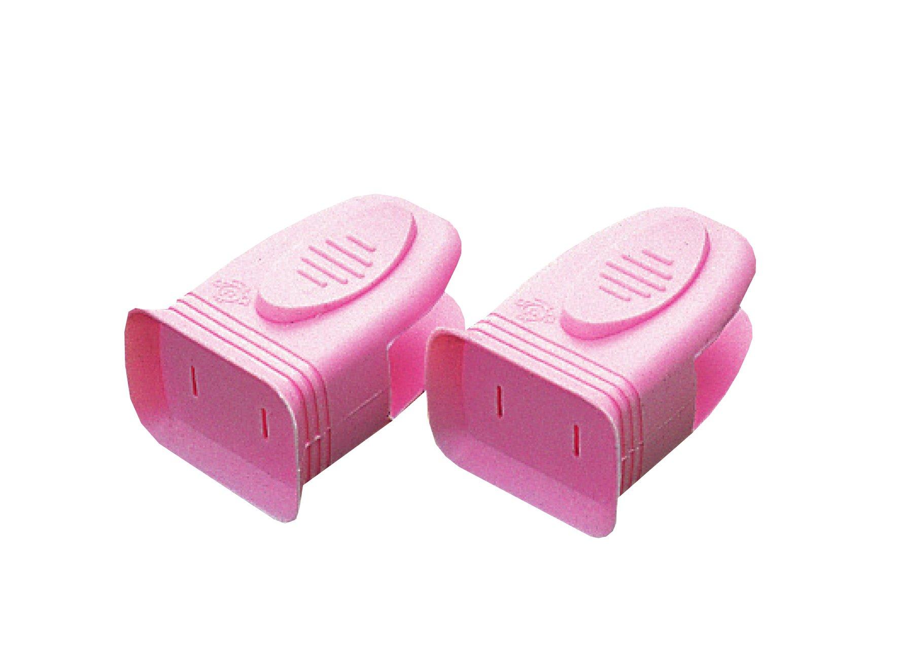 Asahi Denki Kasei Smile Kids Outlet Safety Plug Cover, Easy-Grip Cover, 2-Pack, Pink, AKN-08