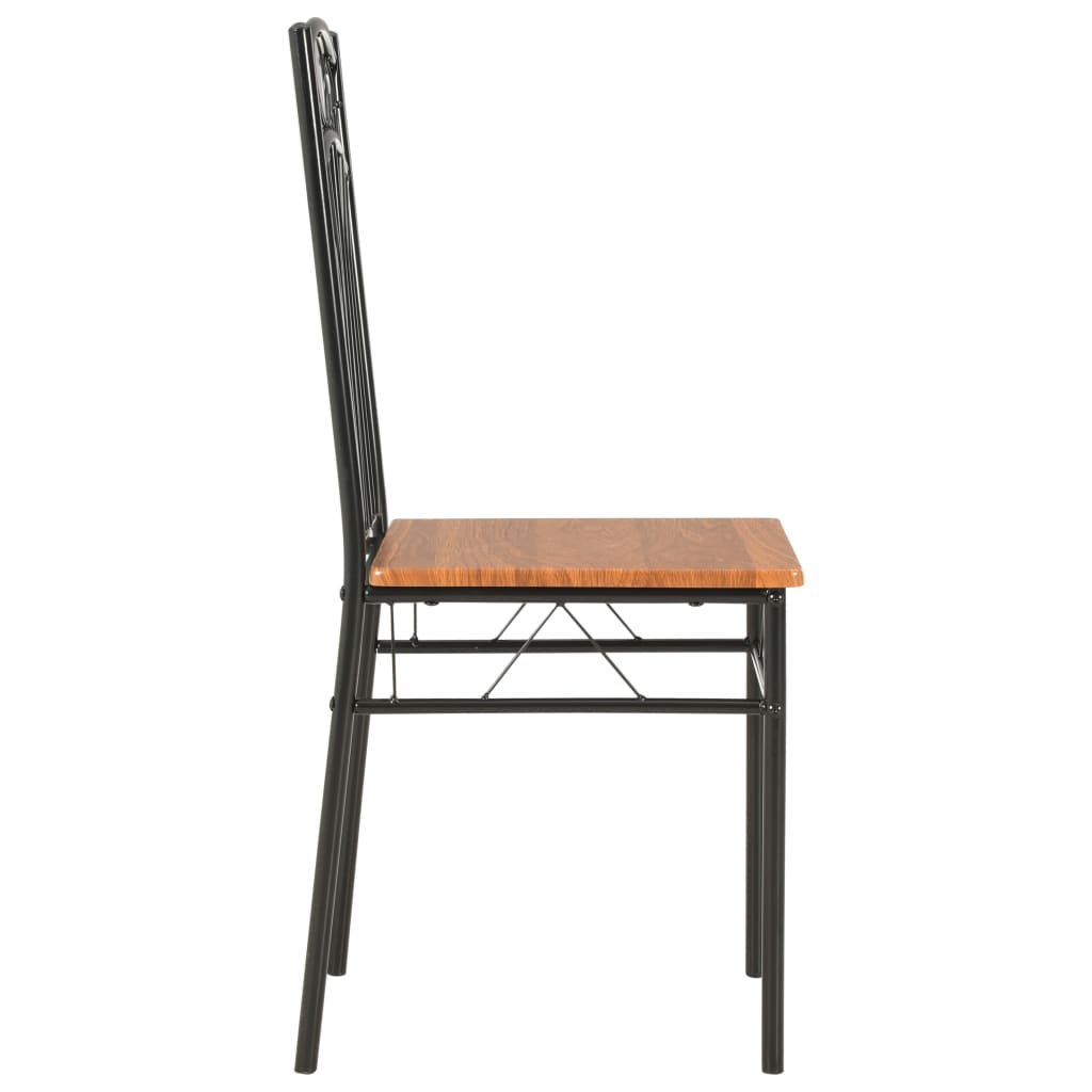 Dining Chairs 2 Pcs Brown MDF