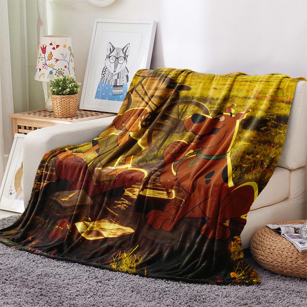 Scooby‑Doo2 Flannel Blanket, High quality Comfortable for All Seasons, Home Decor, Warmth and Comfort