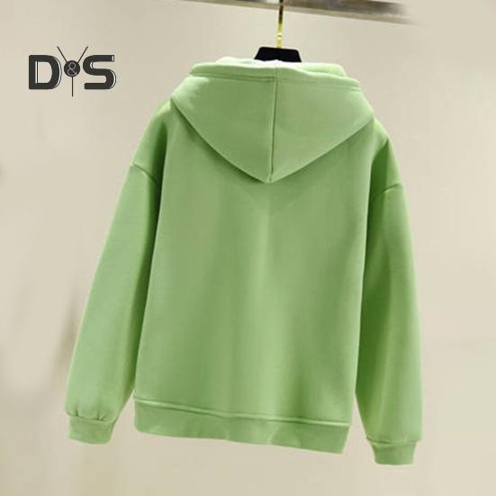 Fall Winter Hoodie Feather Print Long Sleeve Thick Loose Soft Drawstring Hooded Unisex Keep Warm Casual Elastic Cuff Women Men Hoodie