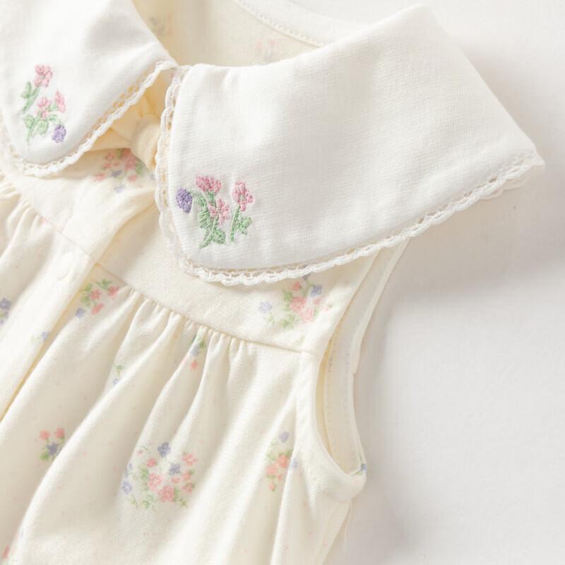DAVE&BELLA Baby Girl Summer Sleeveless Romper