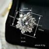 Cao Shi Trendy Snowflake Zirconia Ring – Korean Design Women's Jewelry Gift