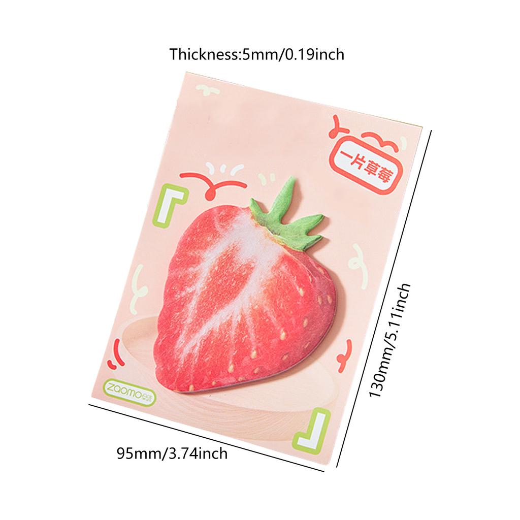 30 Sheets Fruit Series Stickier Note Lovely Stickier Note Simple Memos Pad Note Pad School Supplies for Student