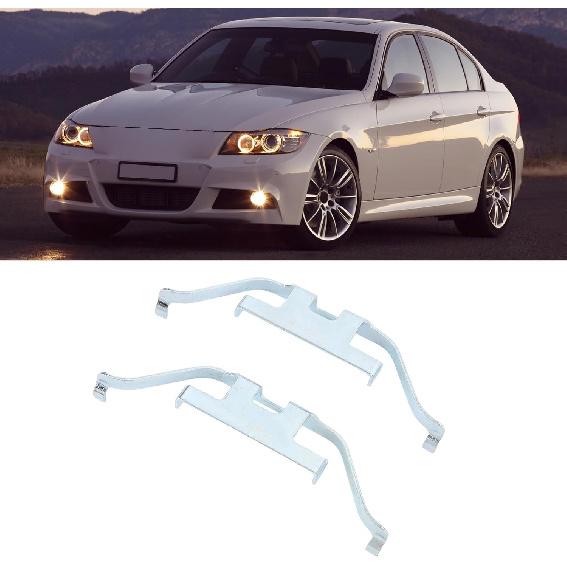 1 Pair Rear Disc Brake Pad Retaining Clip 34216753675 Compatible with 1 3 5 6 7 Series E82 E46 E90 E92 Brake Pad Anti Rattle Spring Clip Replacement