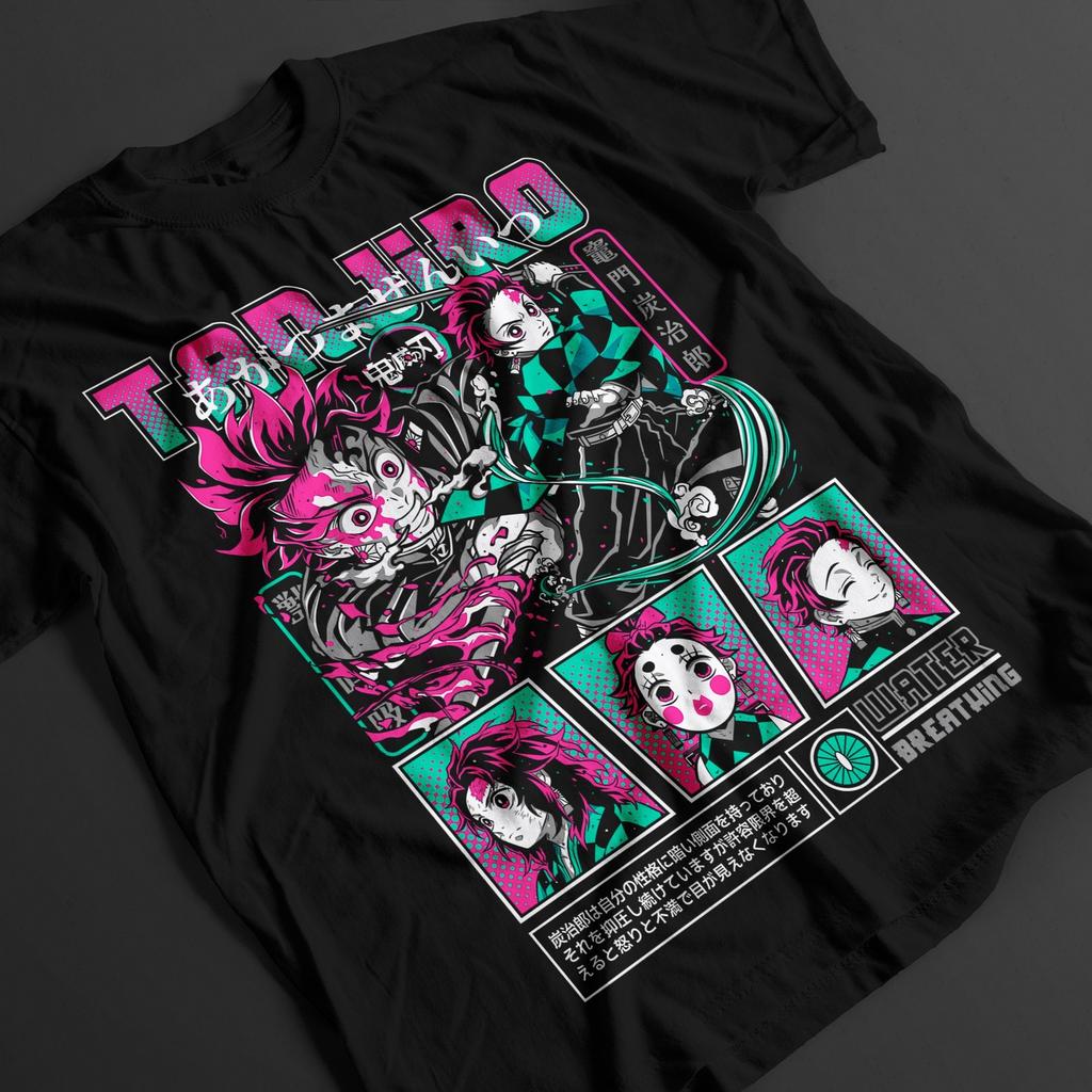 High Street Animation Poster Printed Short Sleeve Casual Loose Streetwear Sports Cotton Top Crew Neck Unisex Comfort Top